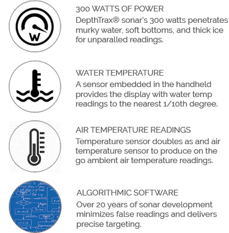 Hawkeye DepthTrax 1H Handheld Depth Finder