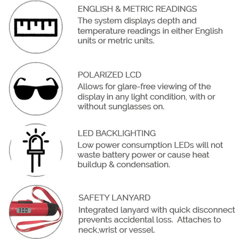 Hawkeye DepthTrax 1H Handheld Depth Finder