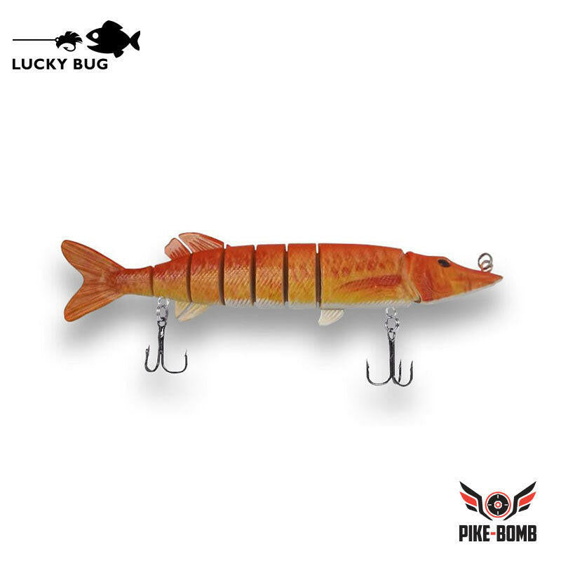 Lucky Bug 5" Pike Bomb Lures Fire Bomb