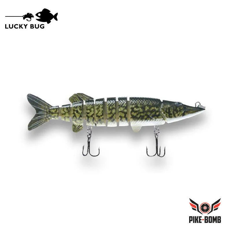 Lucky Bug 5" Pike Bomb Lures Lucky Bug Lures Fish Chow