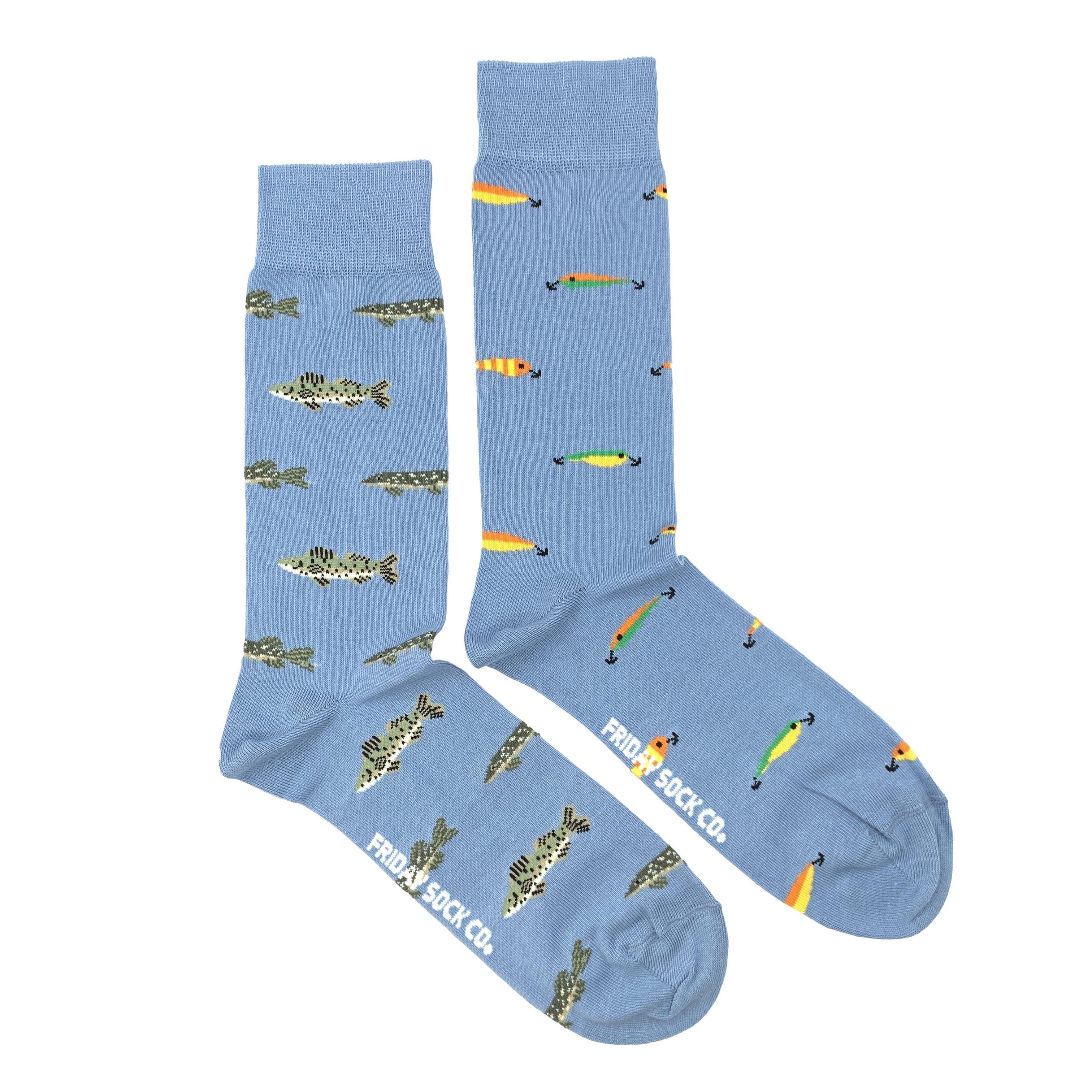Friday Sock Co Men's Fish & Fishing Lure Socks