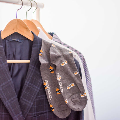 Friday Sock Co Men's Glass & Bottle Whiskey Socks