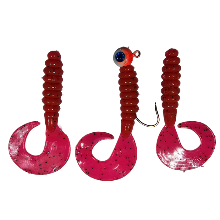 GTB 4" Twist Tail Grubs Single & Double Tail Fishing Lures