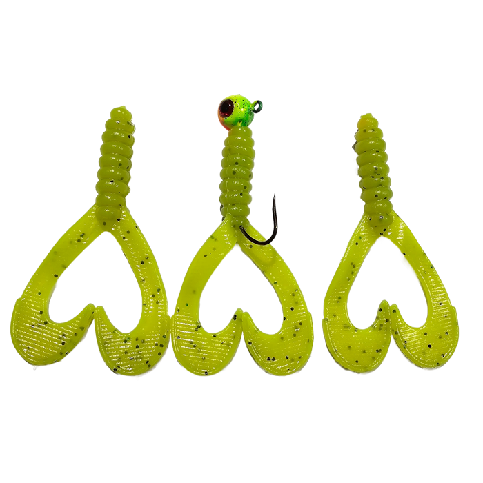 GTB 4" Twist Tail Grubs Single & Double Tail Fishing Lures