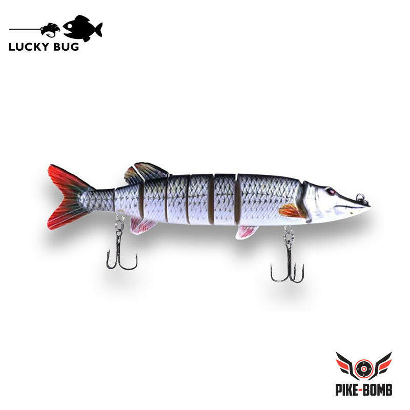 Lucky Bug 8" Pike Bomb Lures Ghost