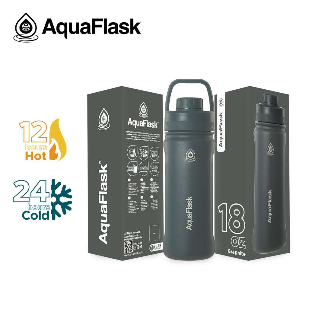 AquaFlask Original Vacuum Insulated Water Bottles 530ml (18oz)