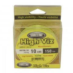 Yellow Hi-viz monofilament fishing line