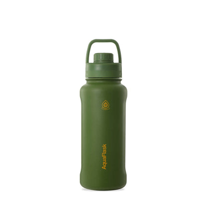 AquaFlask 935mL (32oz) Vacuum Insulated Bottle – Stainless Steel, Leak-Proof