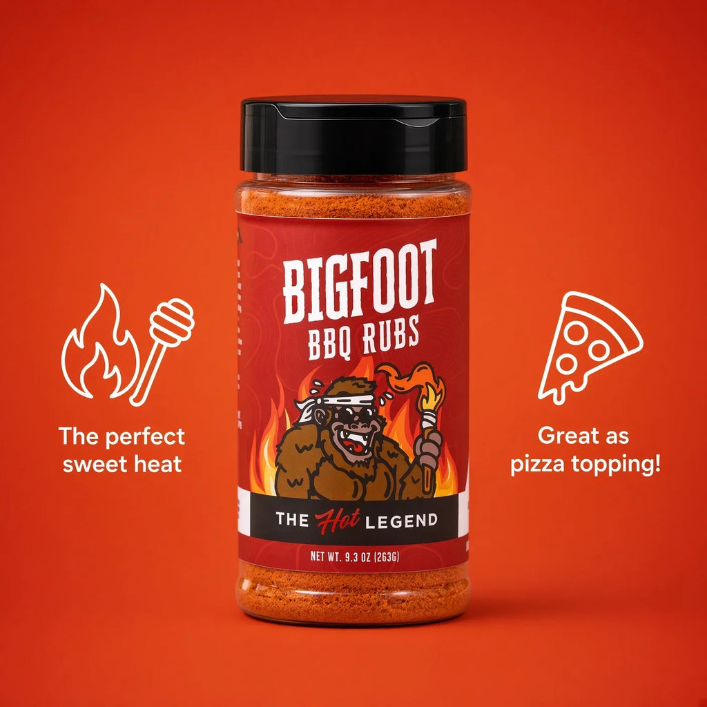 Bigfoot BBQ Rubs The "Hot" Legend BBQ Rub - Short-Dated Clearance – Best Before Oct. 15/26