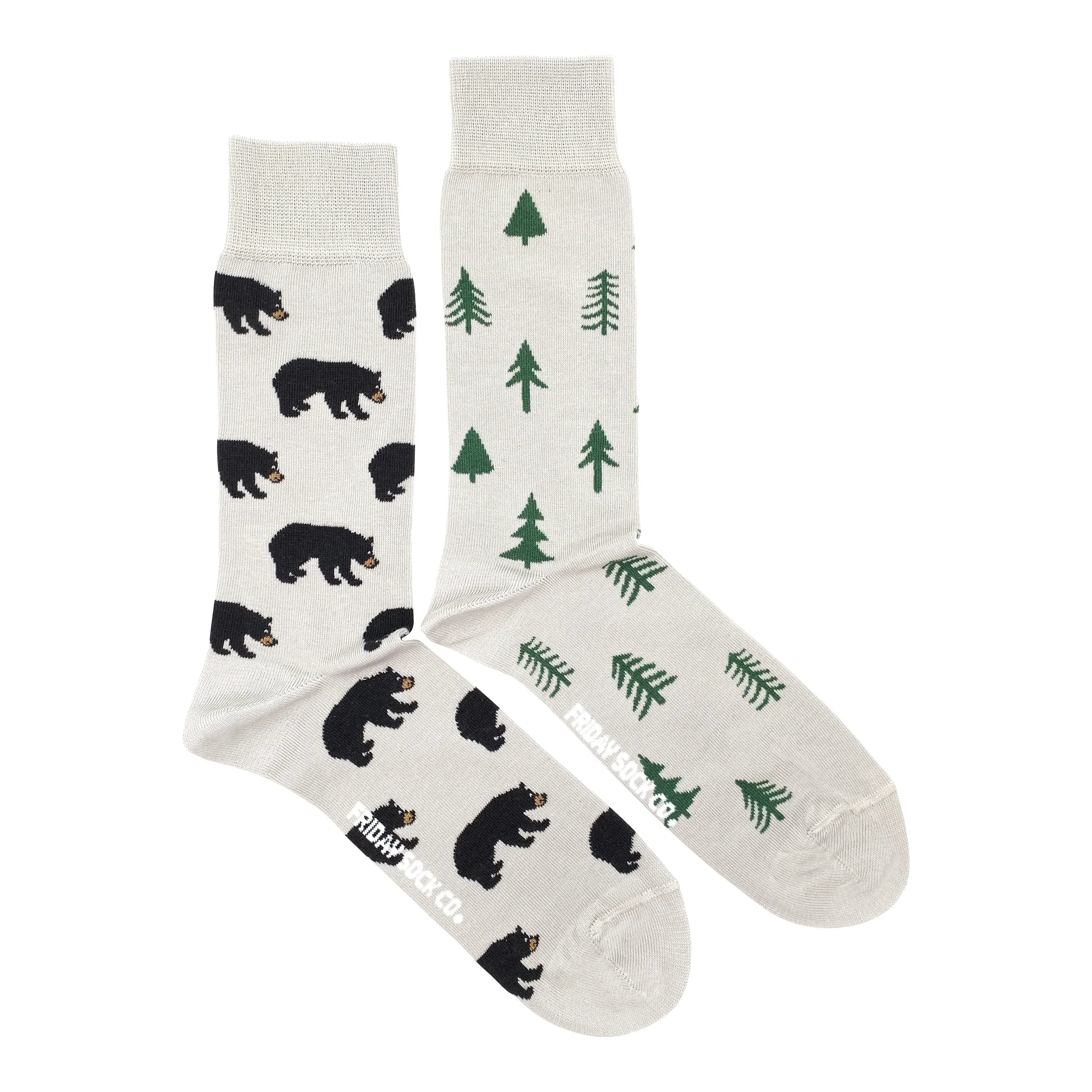 Friday Sock Co Men's Bear & Tree Socks