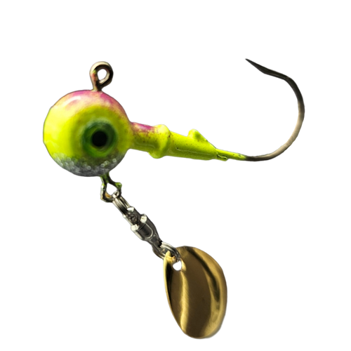GTB Jig Heads 1/2oz 3D Eyes & Flasher 2/pk