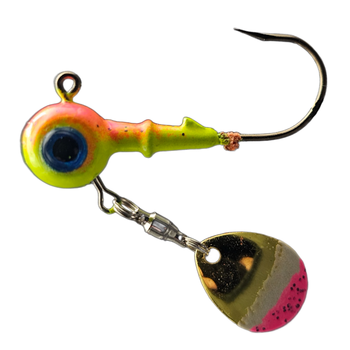 GTB Jig Heads 3/8oz 3D Eyes & Flasher 2/pk