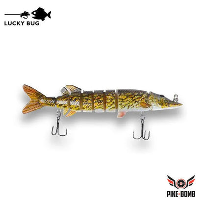 Lucky Bug 5" Pike Bomb Lures Jerk Minnow