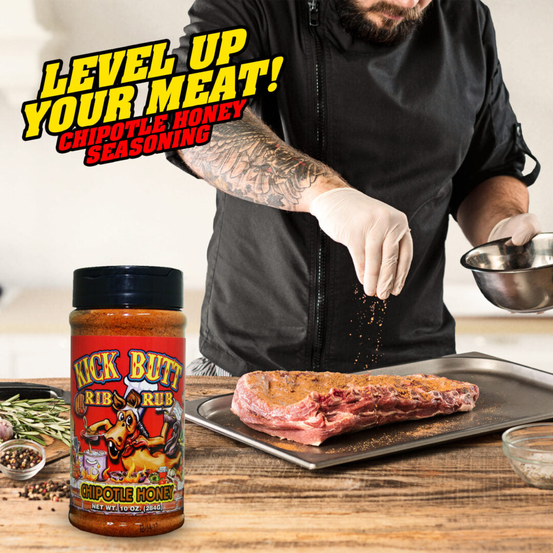 Kick Butt Chipotle Honey Rib Rub - 10oz