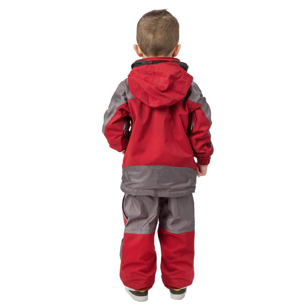 Kids Unisex Gorak Shep Outershell Pants – Burgundy / Grey