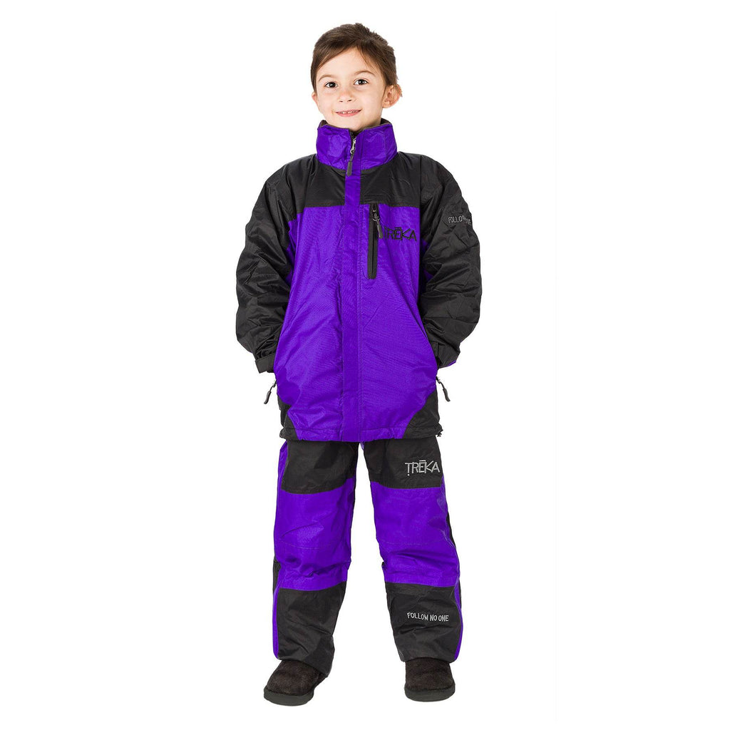 Kids Gorak Shep Unisex Outershell Jacket – Purple / Black