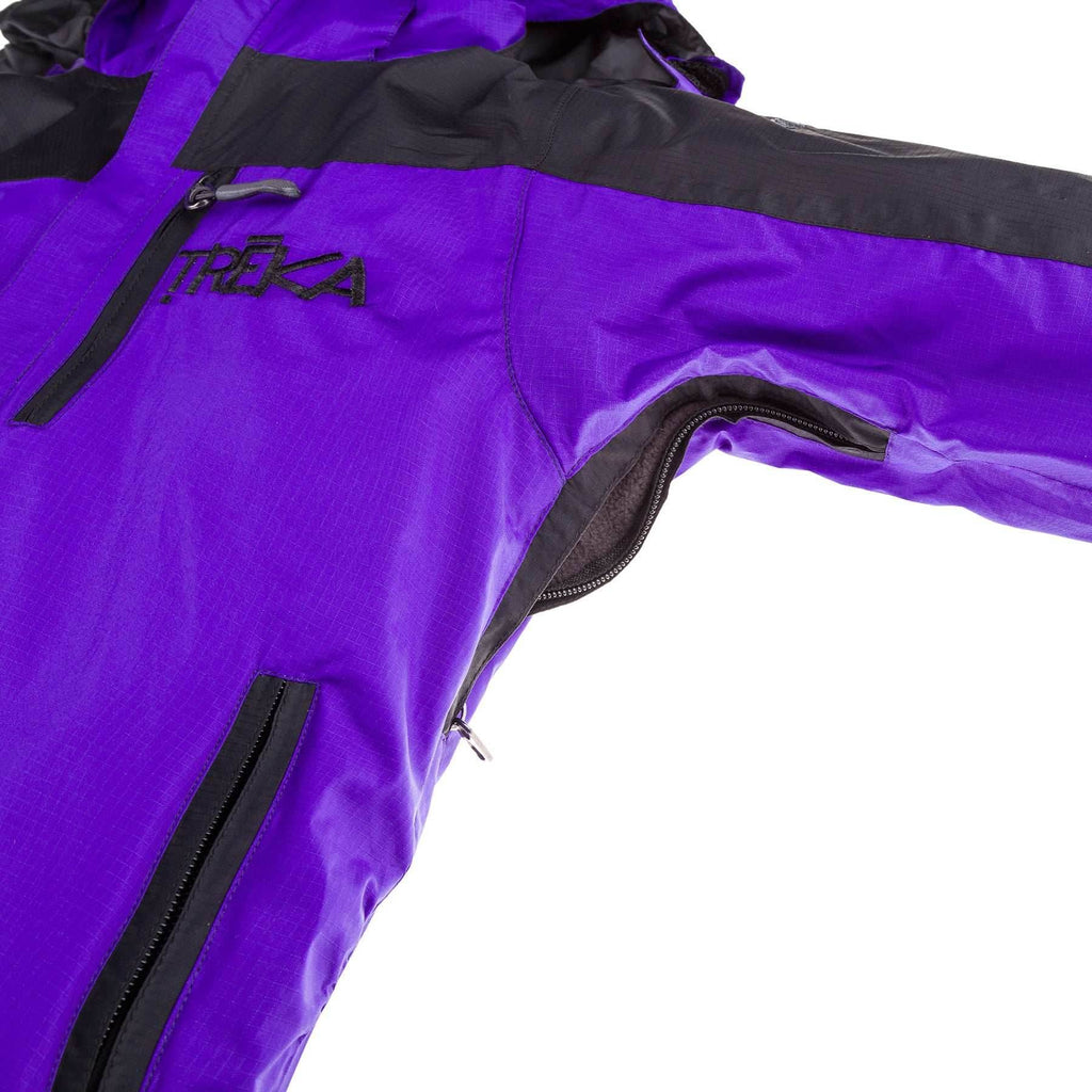 Kids Gorak Shep Unisex Outershell Jacket – Purple / Black