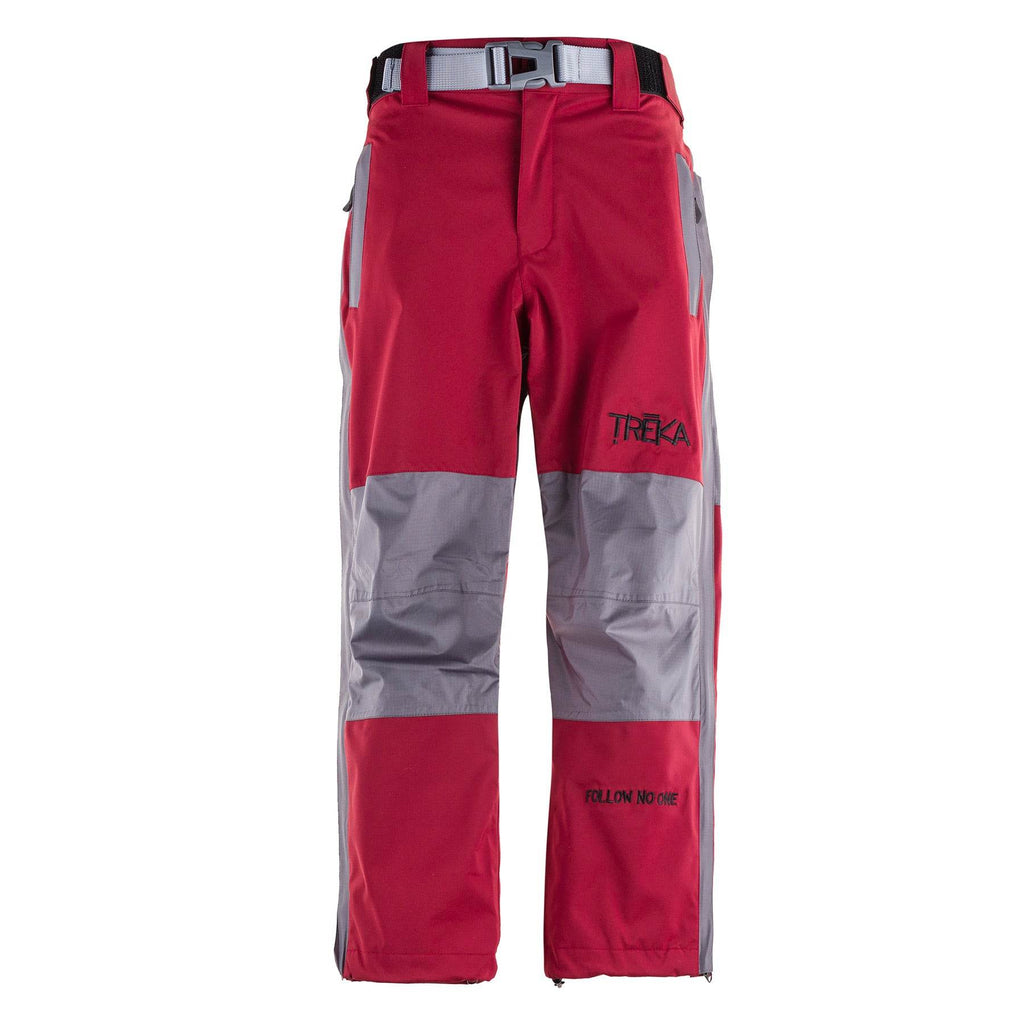 Kids Unisex Gorak Shep Outershell Pants – Burgundy / Grey