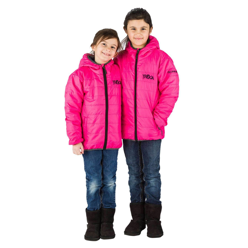 The Lukla Kids Unisex Insulated Jacket 150 GSM- Pink