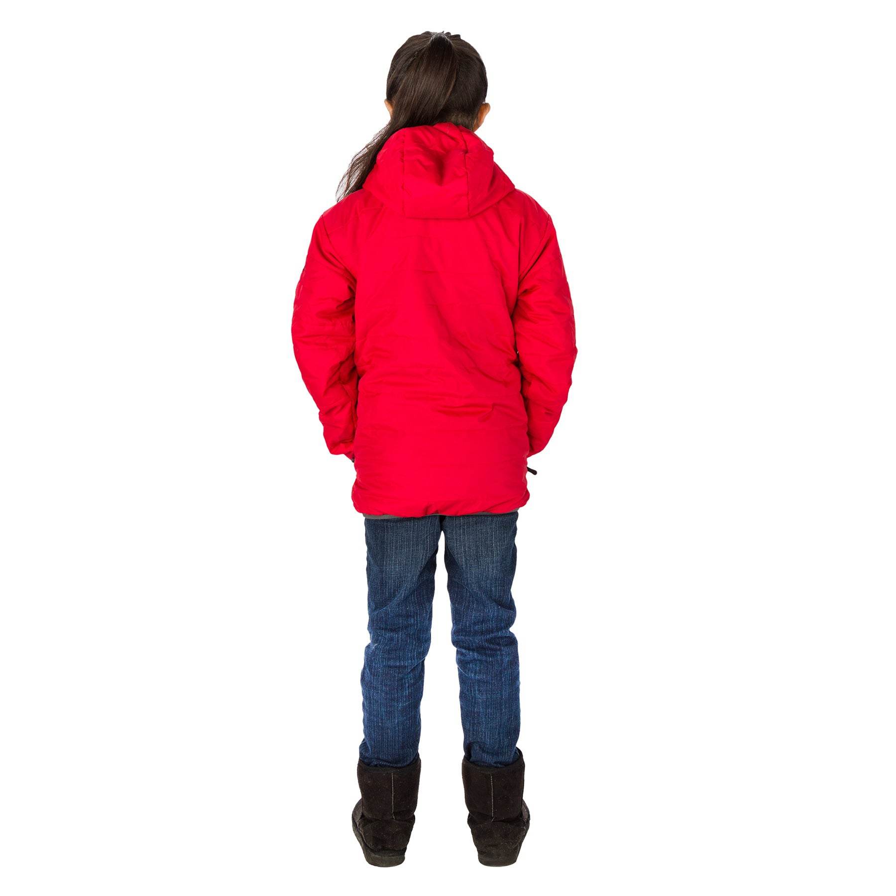 The Lukla Kids Unisex Insulated Jacket 150 GSM – Red