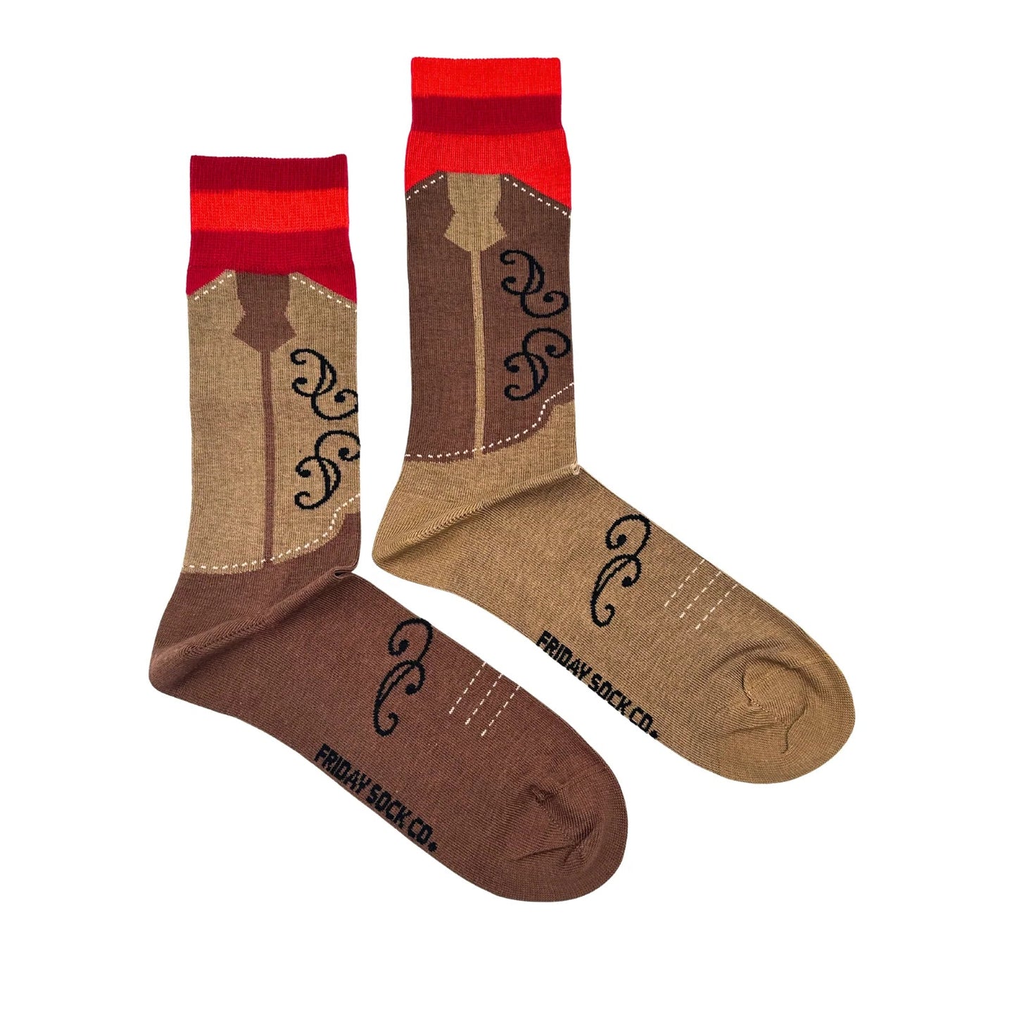 Friday Sock Co Men's Cowboy Boot Socks