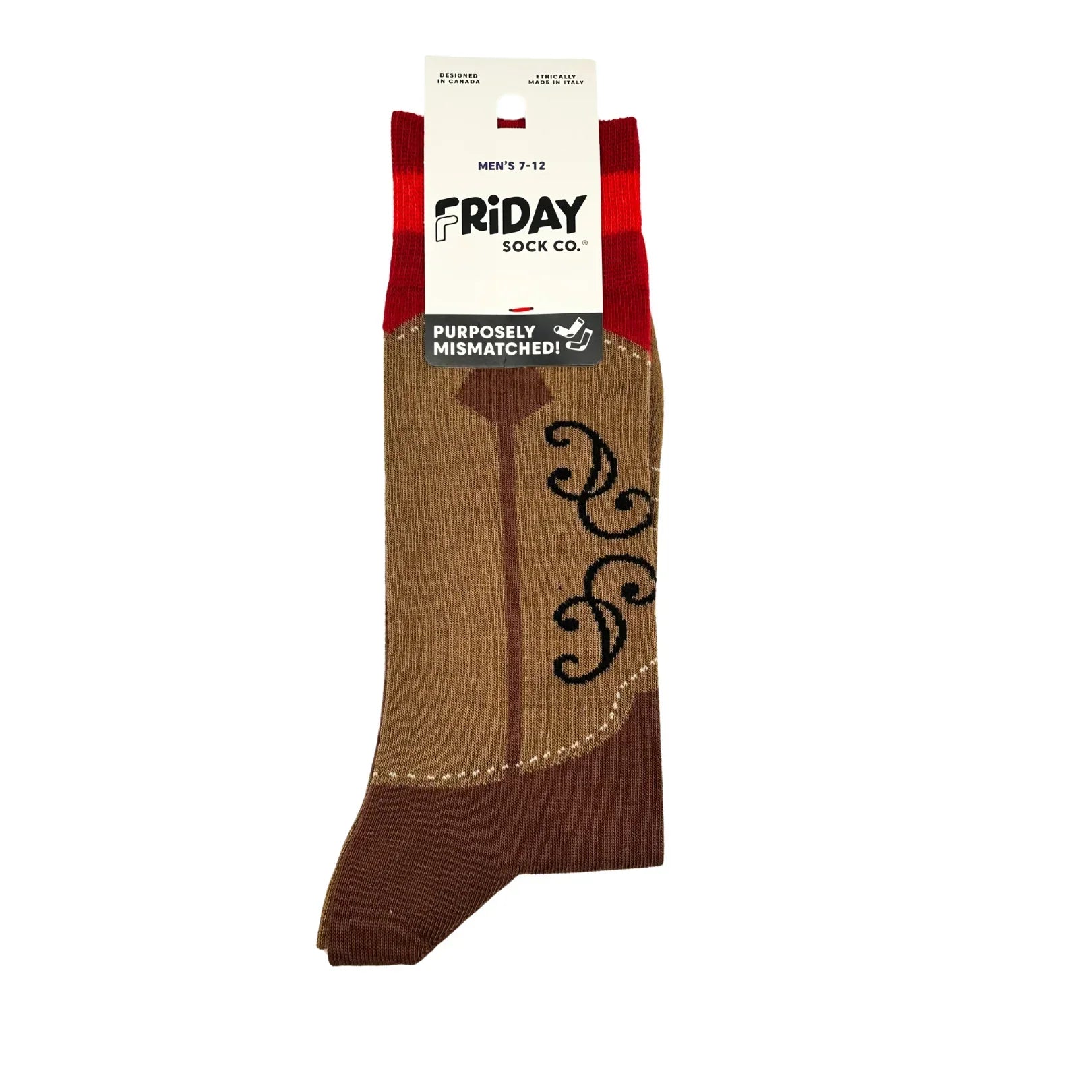 Friday Sock Co Men's Cowboy Boot Socks