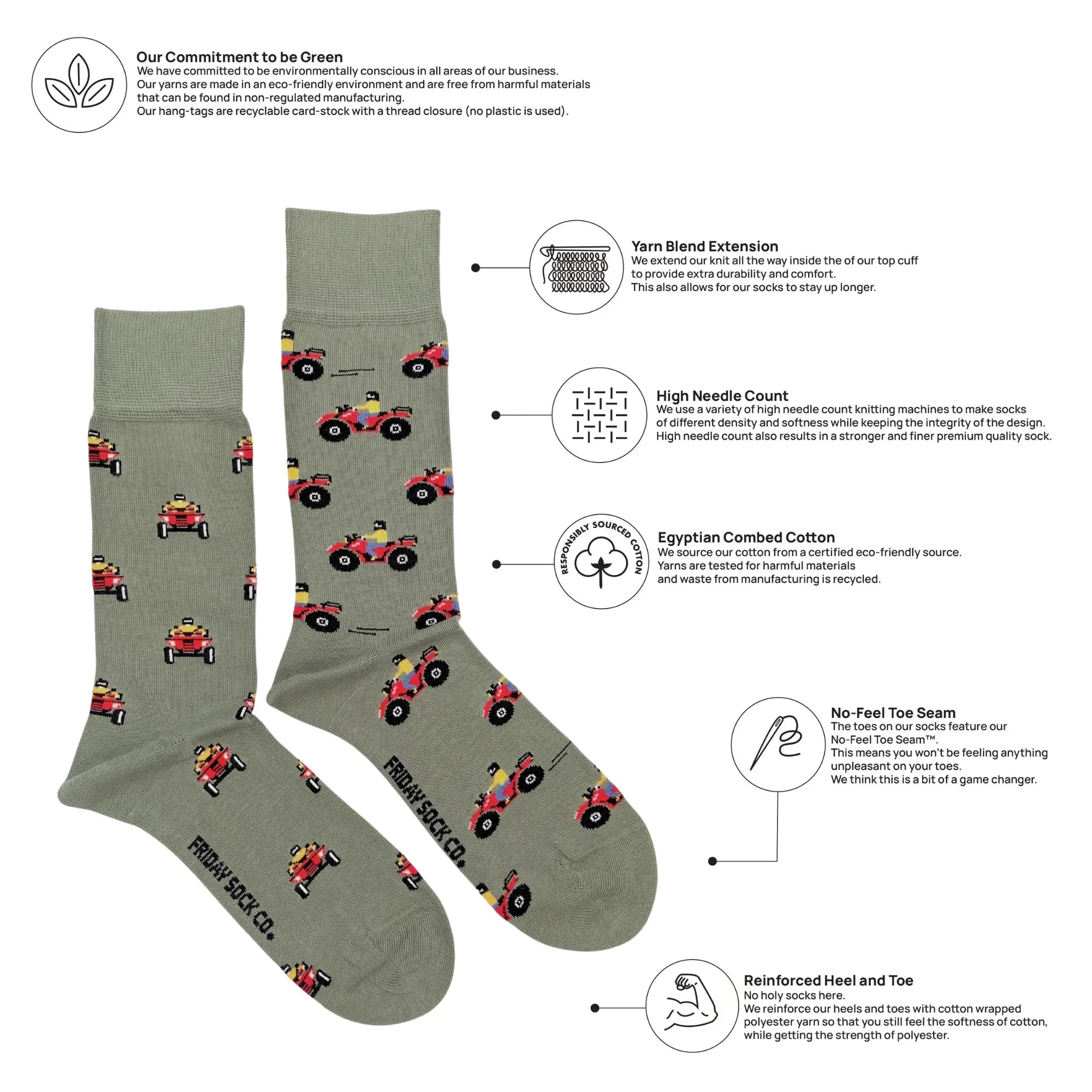 Friday Sock Co Men's ATV Socks