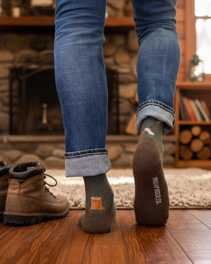 Friday Sock Co Men's Axe & Tree Merino Wool Socks