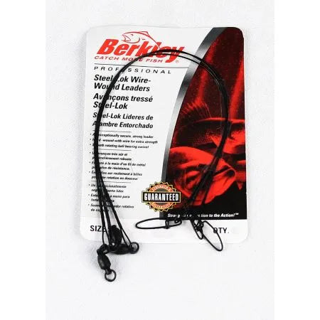Berkley Wire Wound Steelon Leaders Black 3/pk