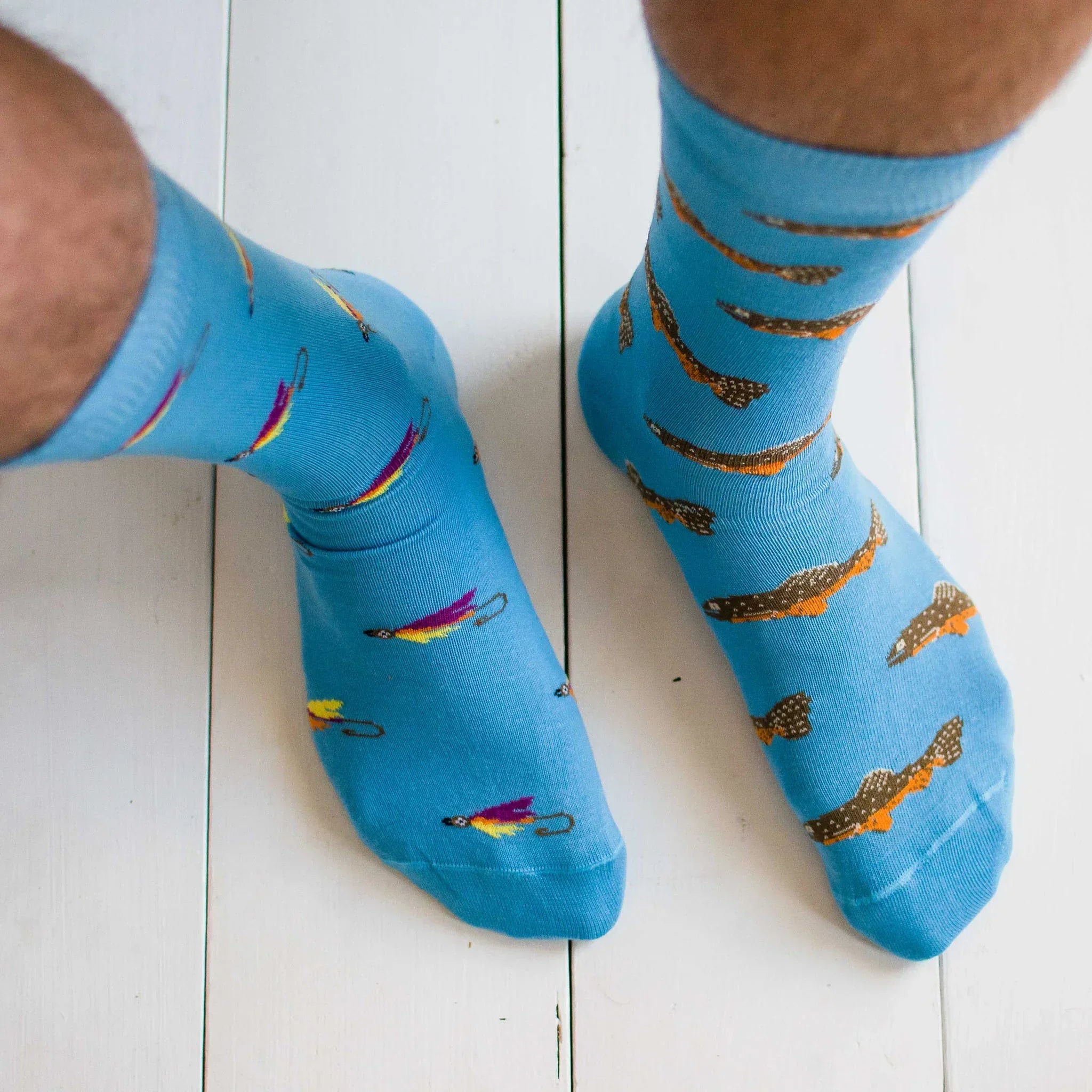 Friday Sock Co Men's Trout & Fly Socks