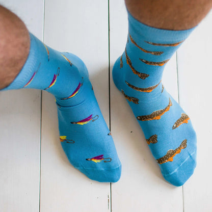 Friday Sock Co Men's Trout & Fly Socks