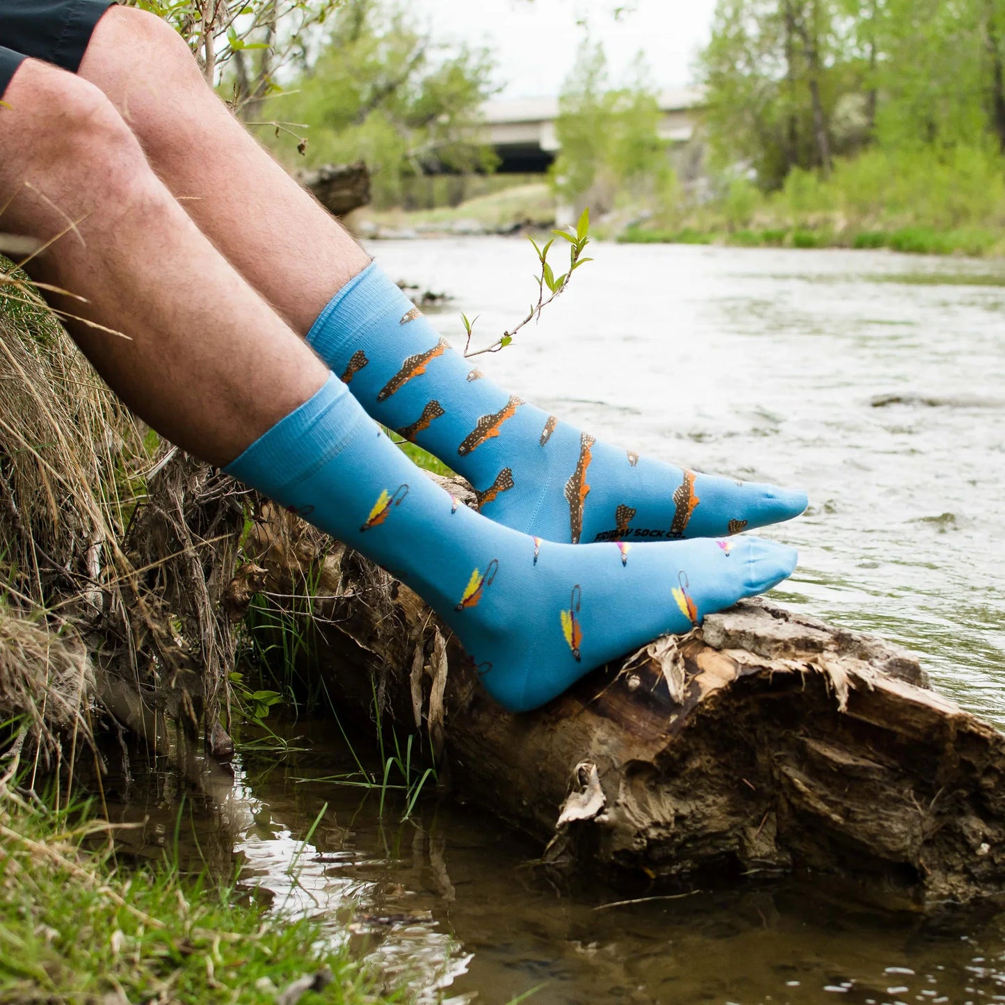 Friday Sock Co Men's Trout & Fly Socks