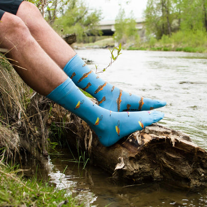 Friday Sock Co Men's Trout & Fly Socks