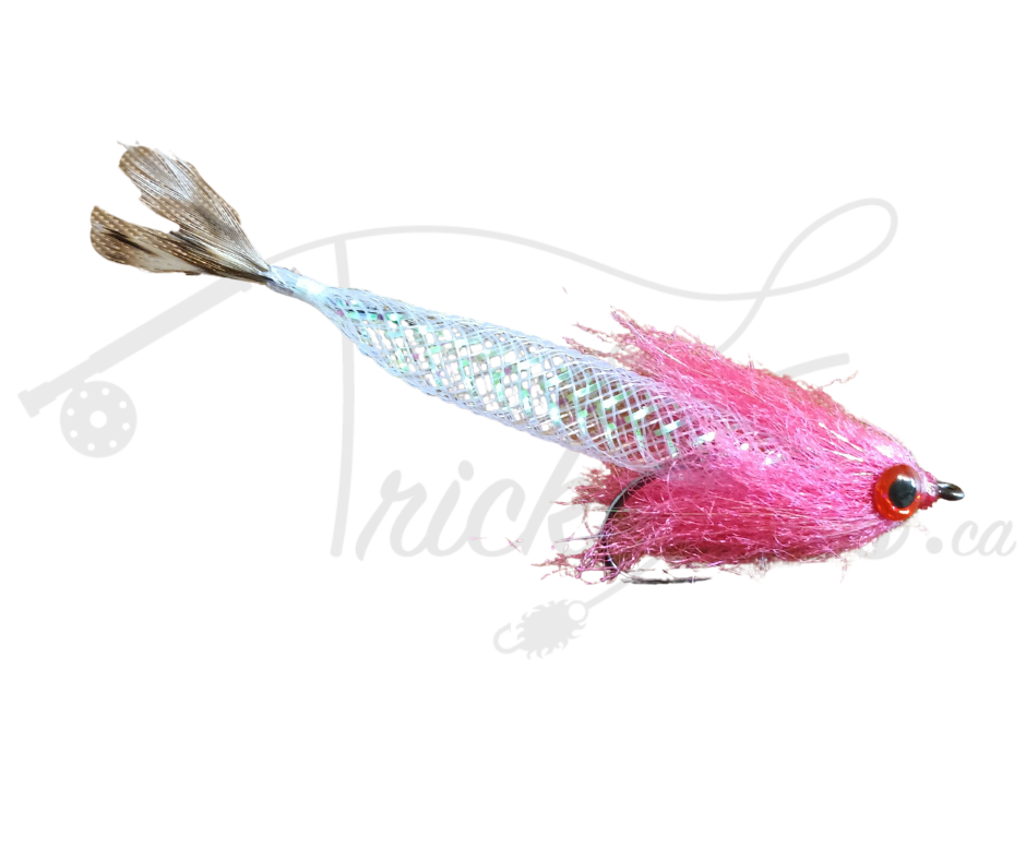 Mylar Hair Minnow Pink