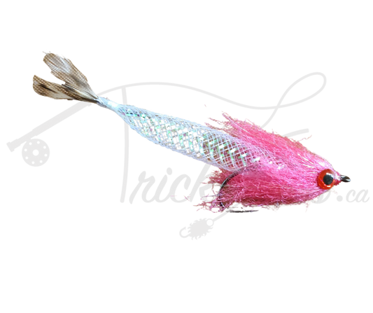 Mylar Hair Minnow Pink
