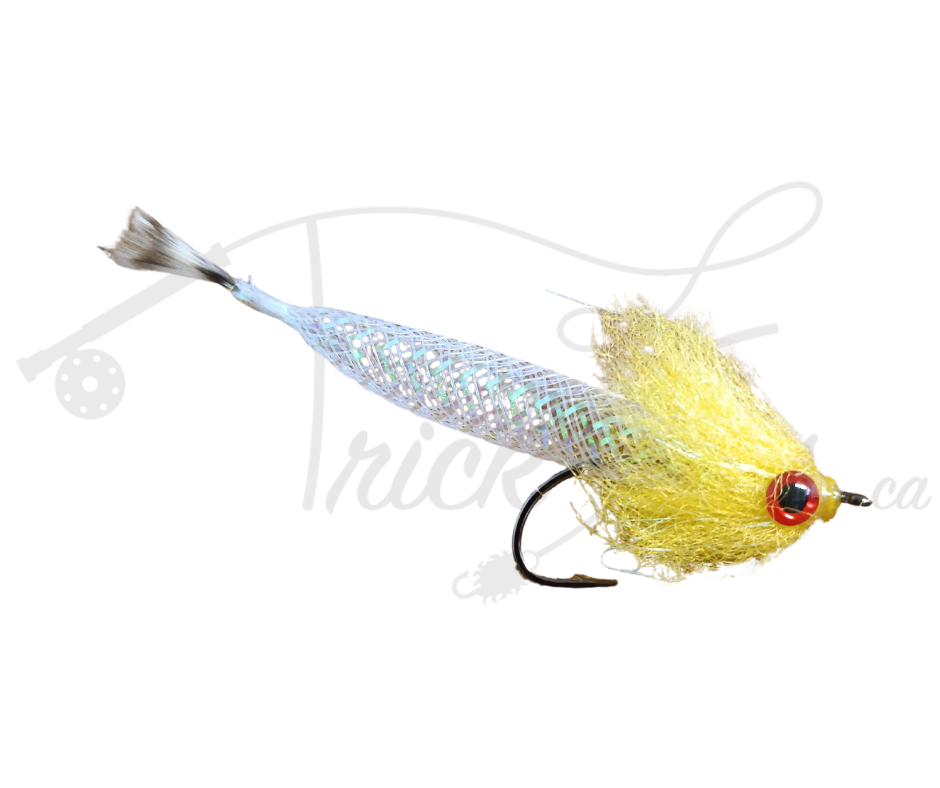 Mylar Hair Minnow Yellow