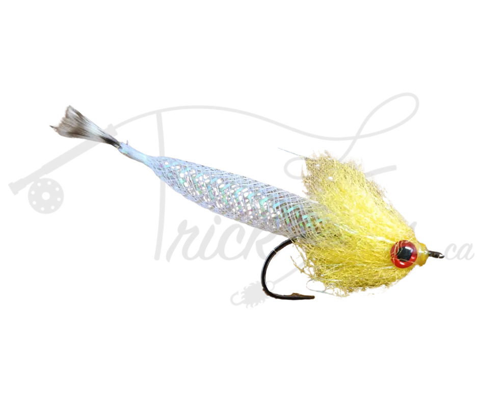 Mylar Hair Minnow Yellow