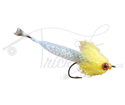Mylar Hair Minnow Yellow