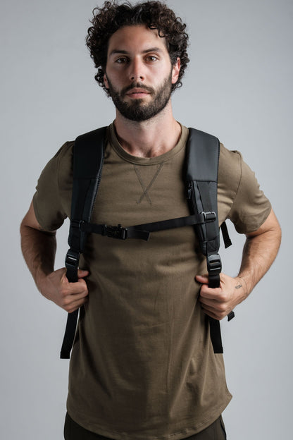 "Voyager" Expandable Backpack 26L / 38L with Built-in Rain Coat