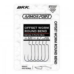 BKK Offset Worm Round Bend Hooks