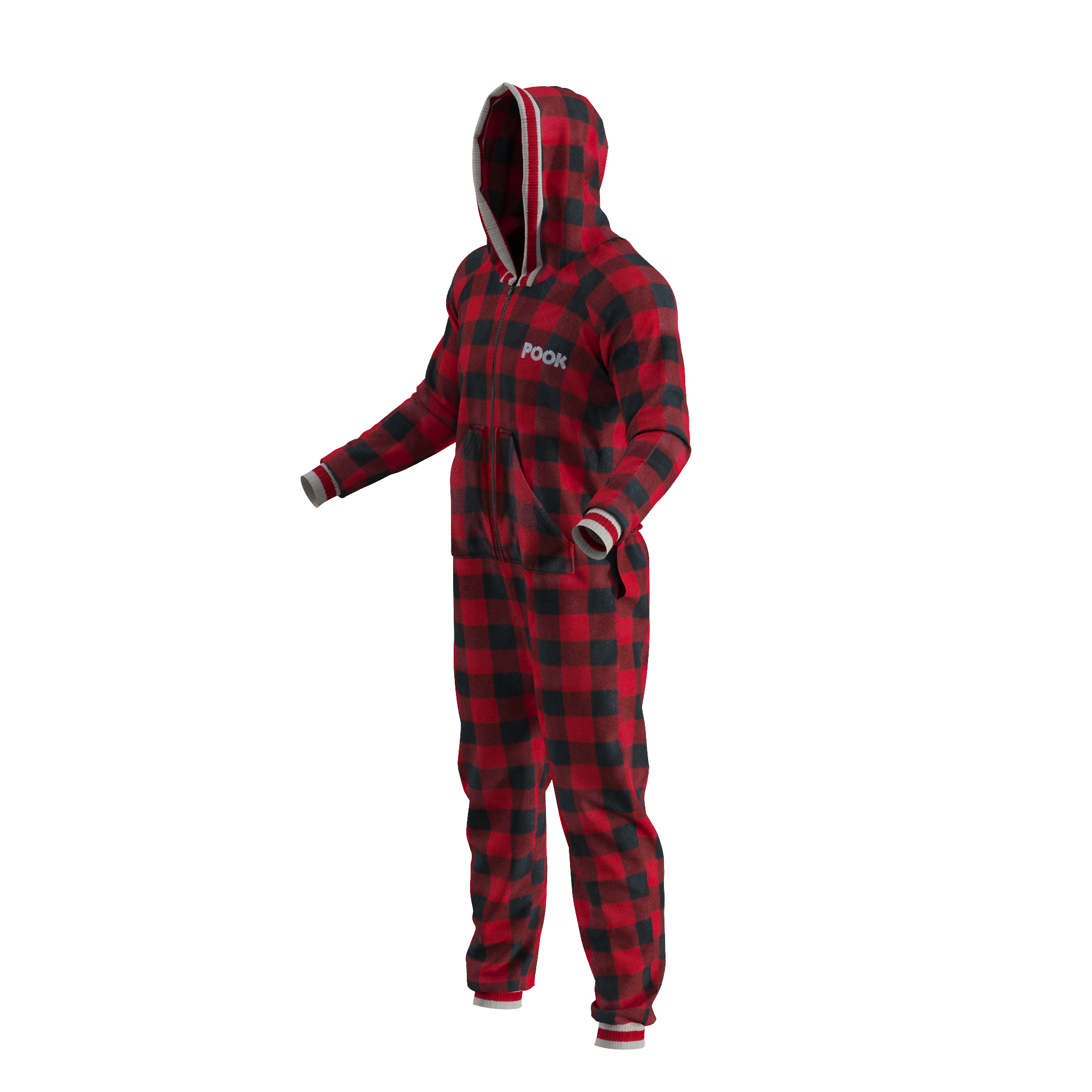 Pook Onesie - Red (Adult Unisex)