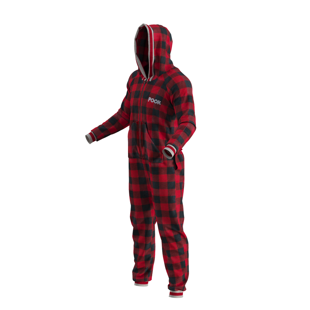 Pook Onesie - Red (Adult Unisex)