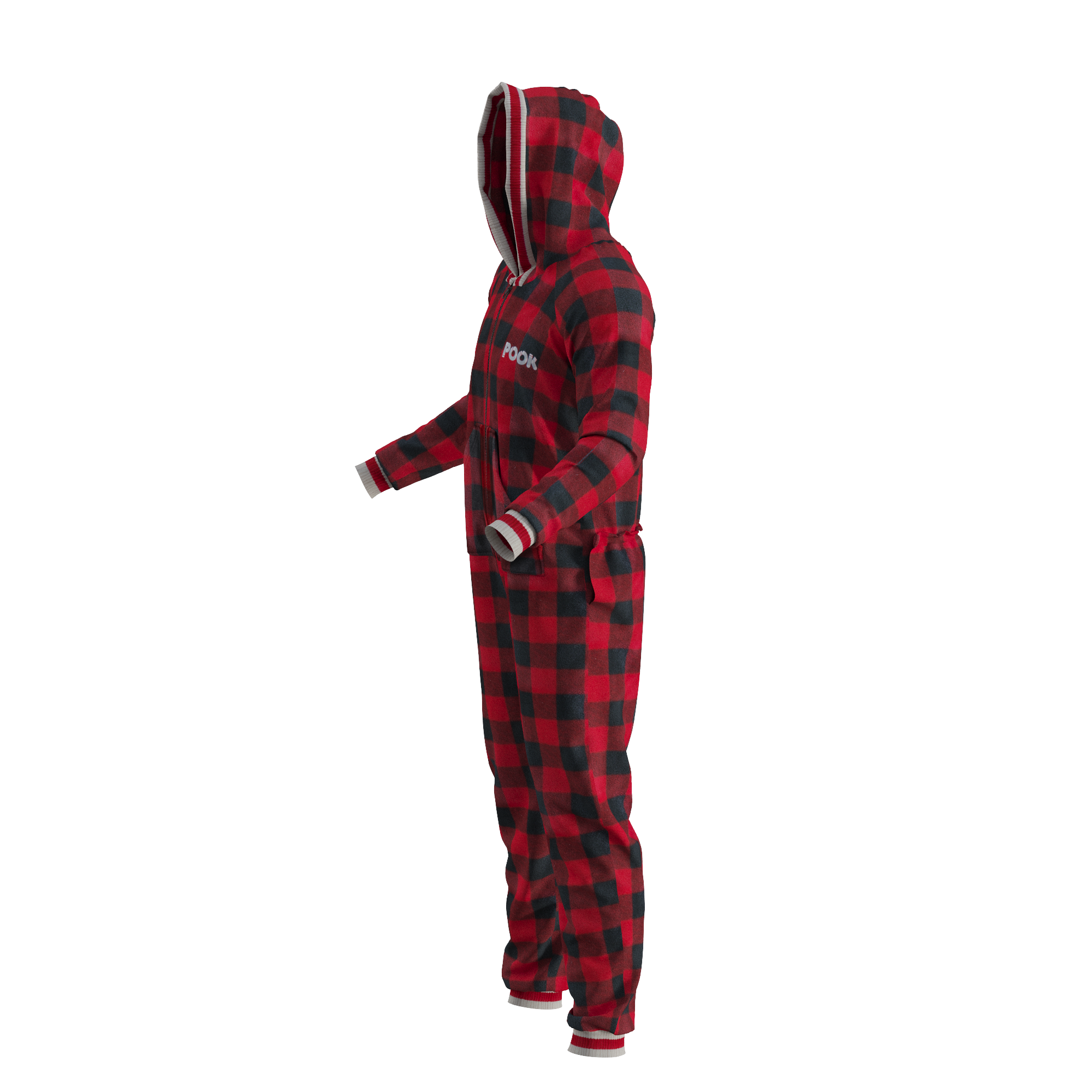 Pook Onesie - Red (Adult Unisex)