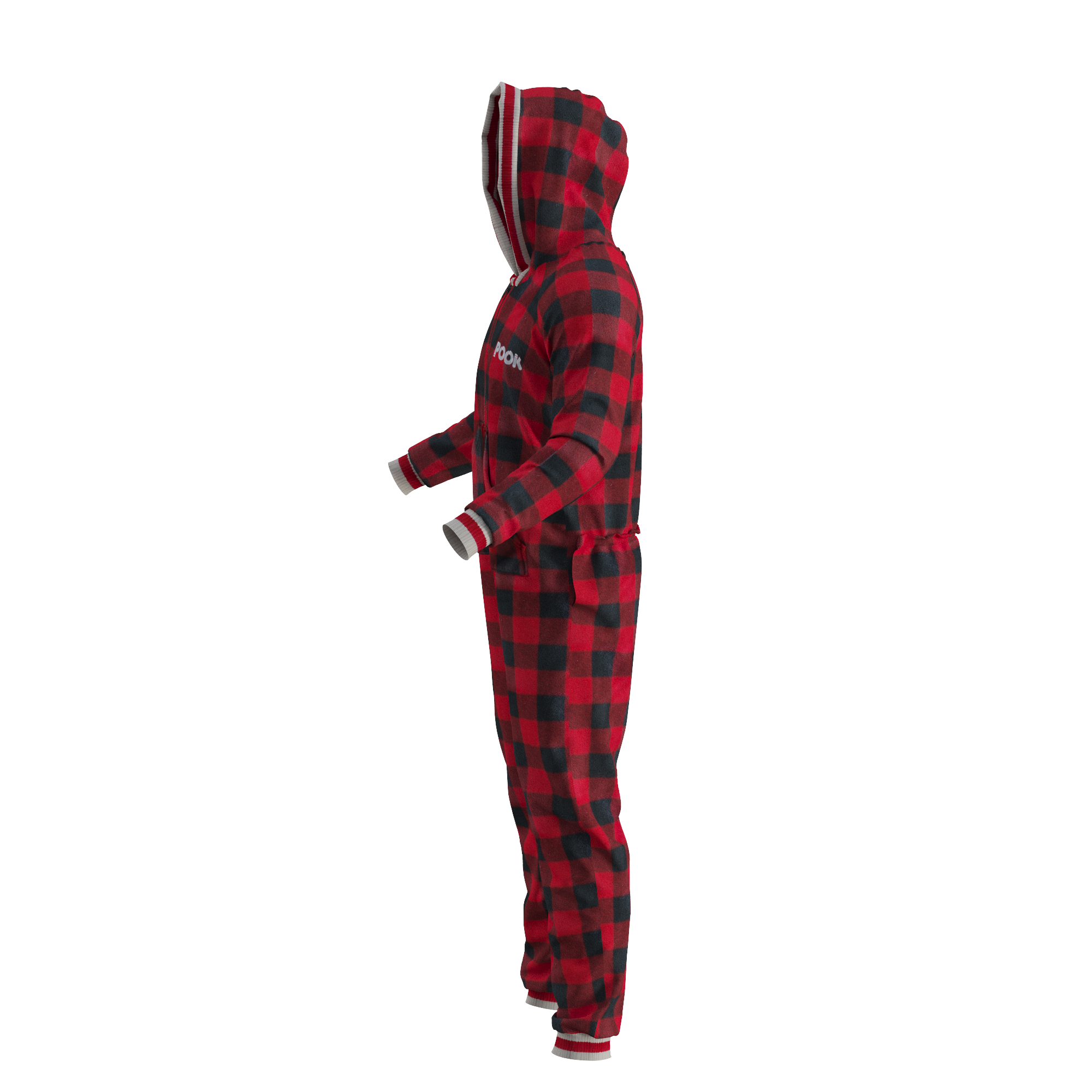 Pook Onesie - Red (Adult Unisex)
