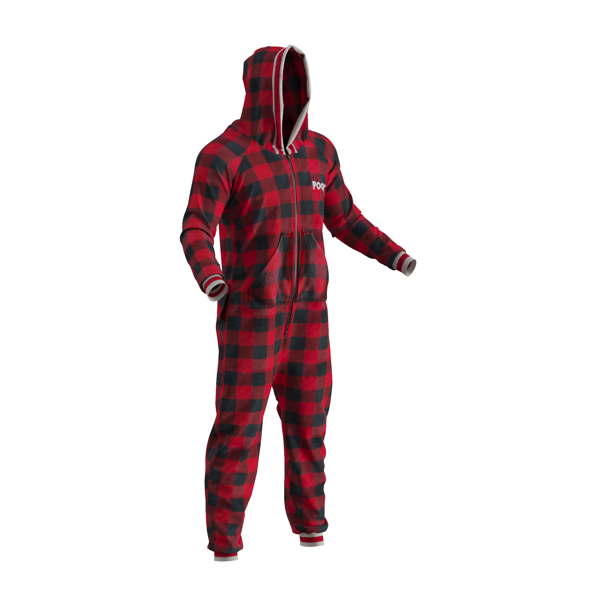 Pook Onesie - Red (Adult Unisex)