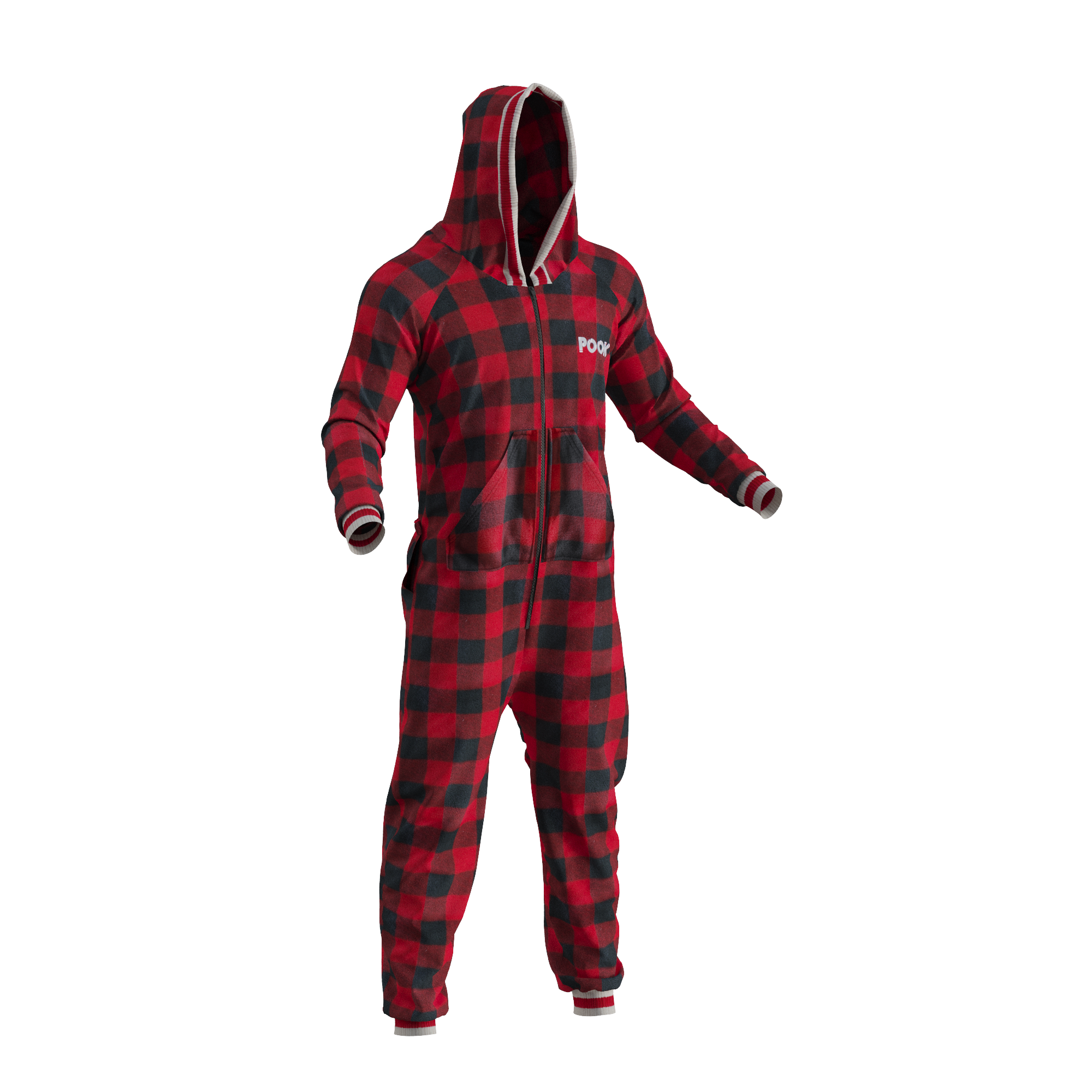 Pook Onesie - Red (Adult Unisex)