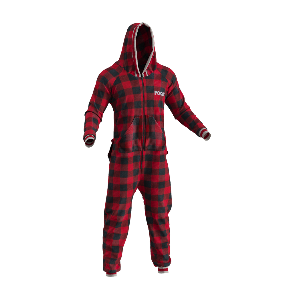 Pook Onesie - Red (Adult Unisex)