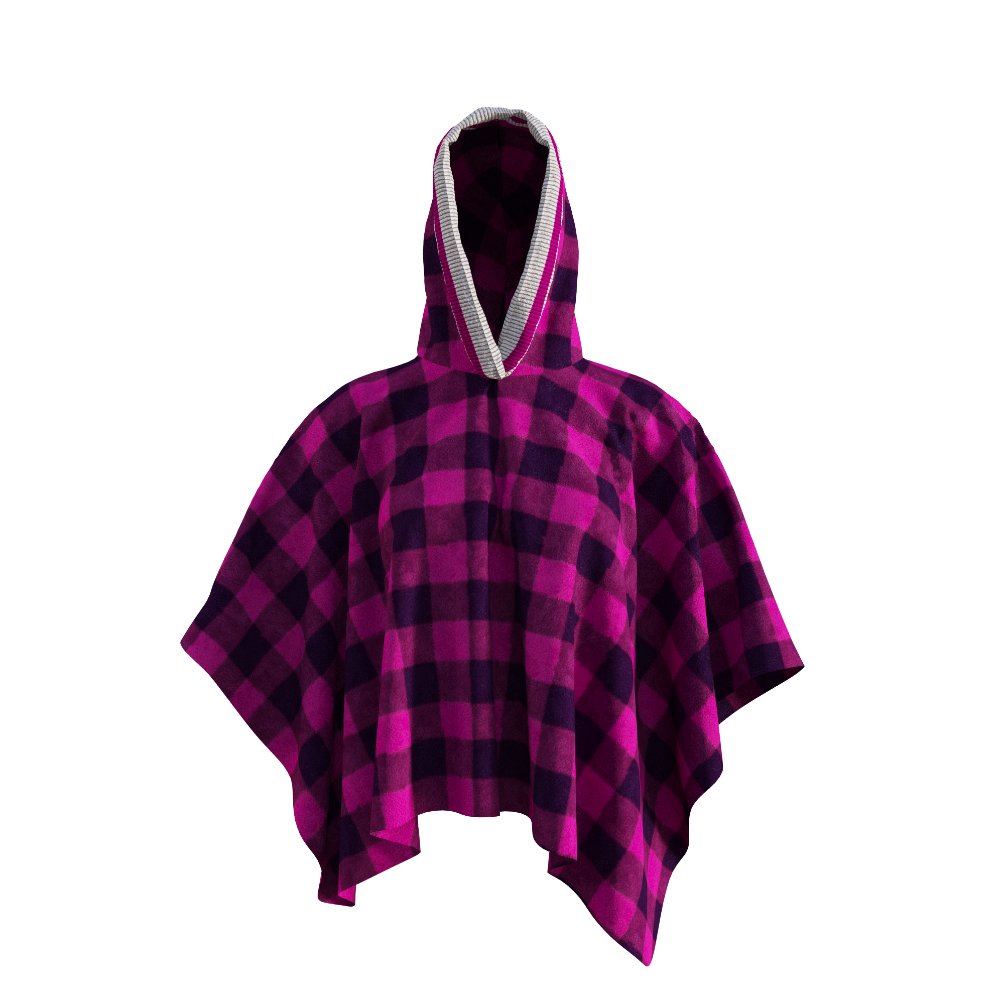 Pook Poncho - Adult Pink Polar Fleece w/ Snap Fastners