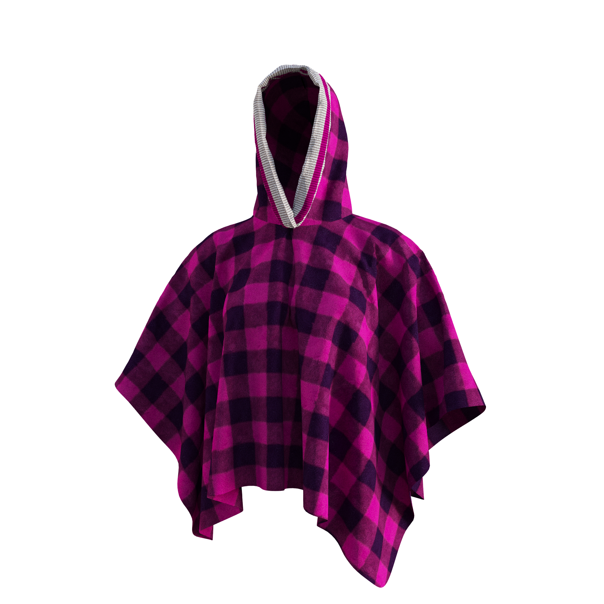Pook Poncho - Adult Pink Polar Fleece w/ Snap Fastners