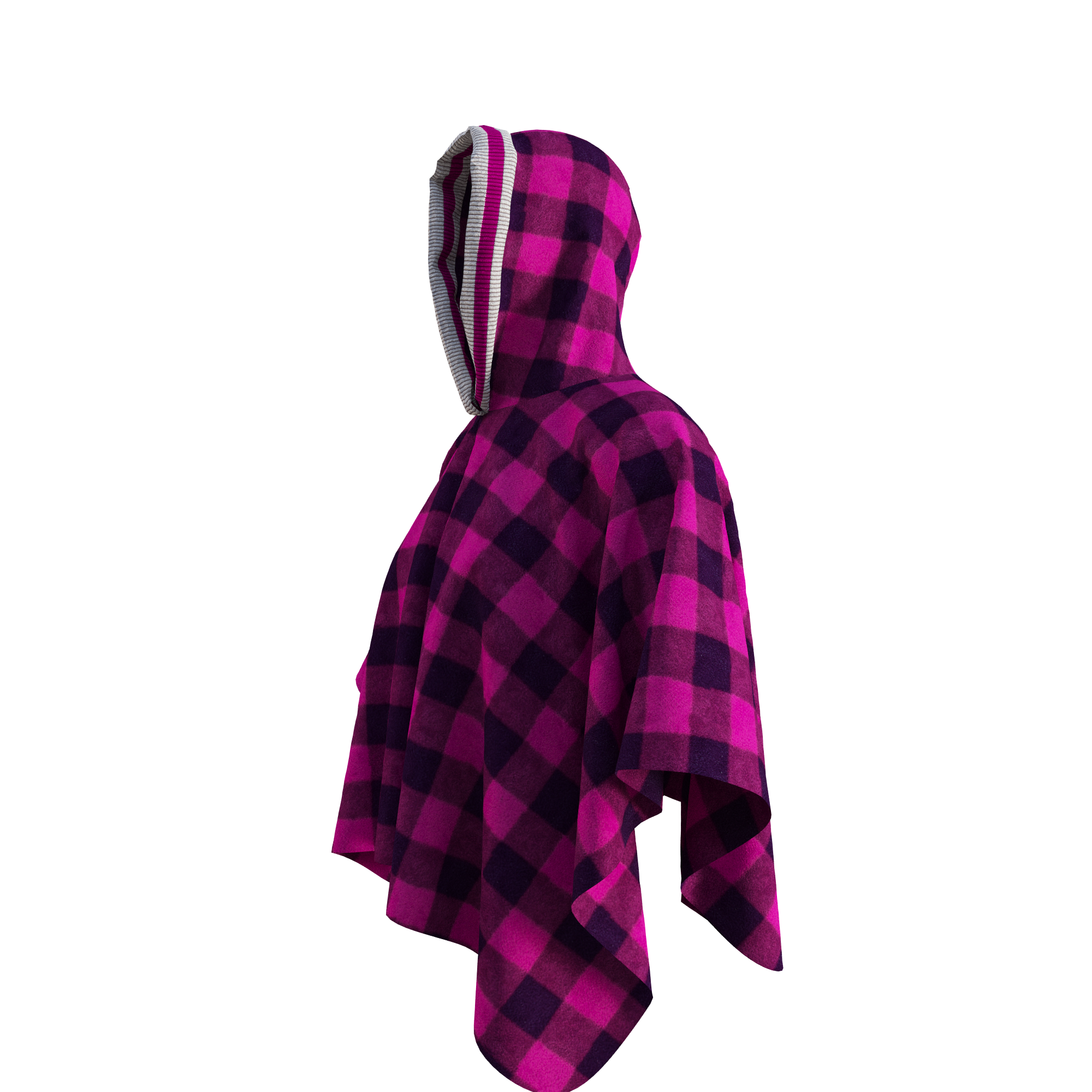 Pook Poncho - Adult Pink Polar Fleece w/ Snap Fastners